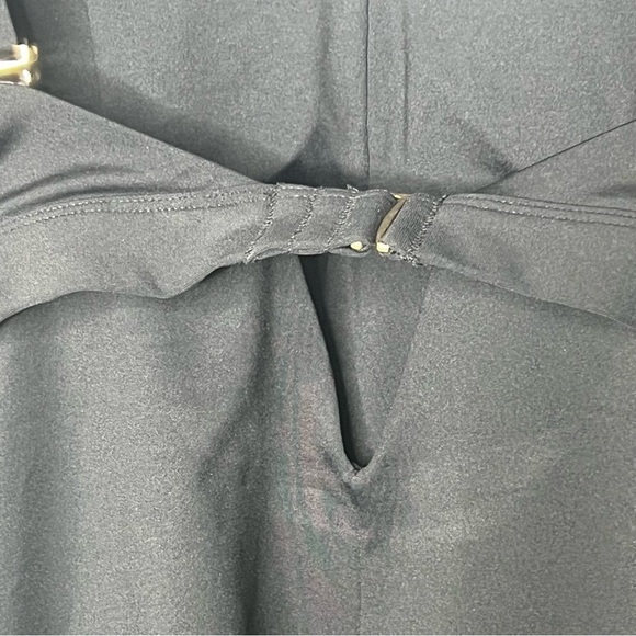 SPANX One Piece Swimsuit Slimming Black V-Neck Spaghetti Straps Adjustable Lrg - Picture 11 of 16